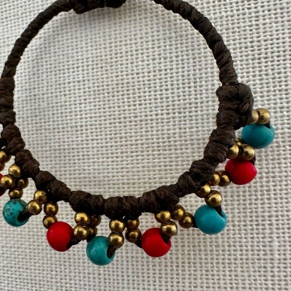Art O Mexicano Handcrafted Boho Hoop Earrings with Colorful  Beads - Picture 5 of 7